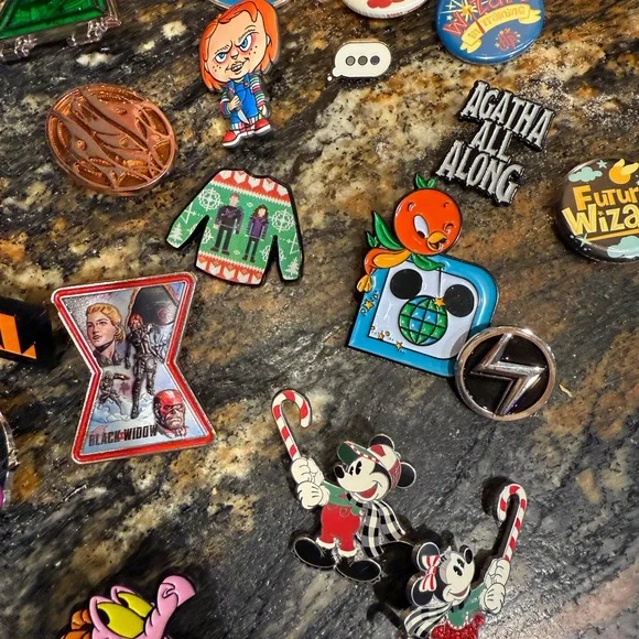 Colorful Assorted Collectible Pins - Picture 3 of 6